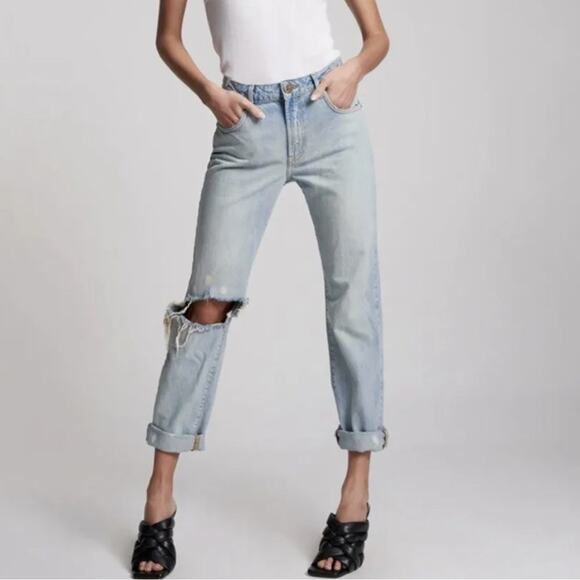 NWT ONE TEASPOON Awesome Baggies Jeans in Kansas Blue Size 26 - Picture 1 of 4